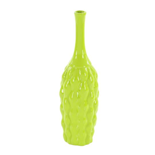 18" Bright Ceramic Coastal Vase Set